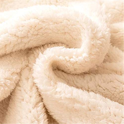 KNNSYZ Más Mantas de Lana Gruesa, Mantas Jacquard engrosadas, Ropa de Cama de Punto de Lana de algodón, Mantas multifuncionales