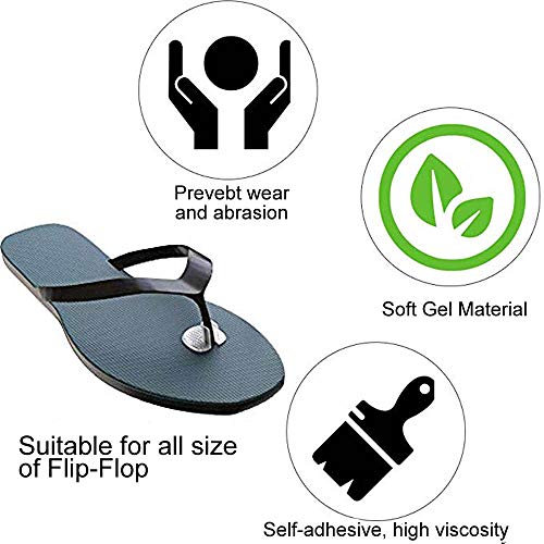 Knowing Antideslizante Suave Gel, 12 Piezas Protector Silicona para Sandalias, Claro Antideslizante Suave Gel, Toe Pad Cushion, para El Cuidado Personal de Los Pies Protectores de Los Dedos Del Pie