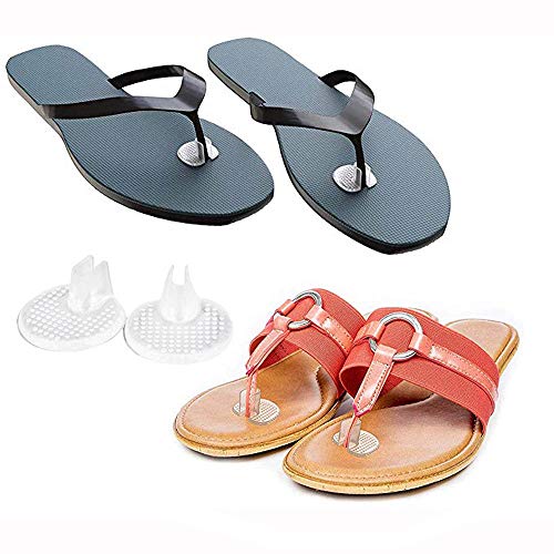 Knowing Antideslizante Suave Gel, 12 Piezas Protector Silicona para Sandalias, Claro Antideslizante Suave Gel, Toe Pad Cushion, para El Cuidado Personal de Los Pies Protectores de Los Dedos Del Pie