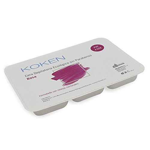 KOKEN - Cera Depilatoria Ecológica Sin Parabenos Rosa Formato 500gr