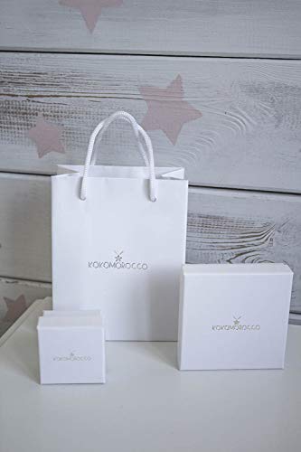 Kokomorocco Colgante Bola del Mundo de Plata de Ley, Regalo, con Tarjeta Gracias por ser la Mejor Hermana del Mundo.Regalos Originales