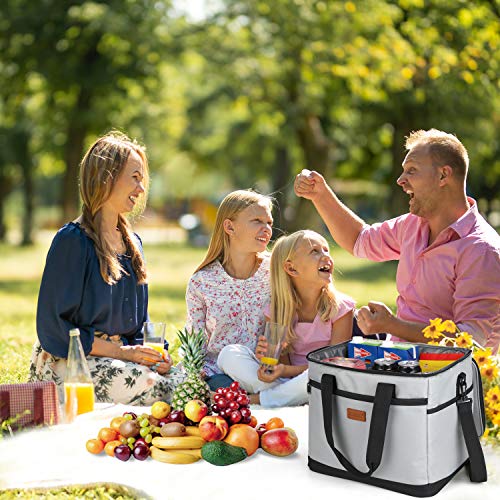Kollea Bolsa Nevera, Bolsa Térmica de 30L Grande, Nevera Plegable para Picnic Familiar, Camping, Playa, Viaje en Coche y Trabajo, Mantén el Calor y Mantenlo frío