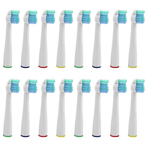 Kongkay® Lote de 16 cabezales de recambio para cepillo de dientes, genérico compatible con Philips HX2014 Sonicare Sensiflex. (4Pack X 4Pcs)