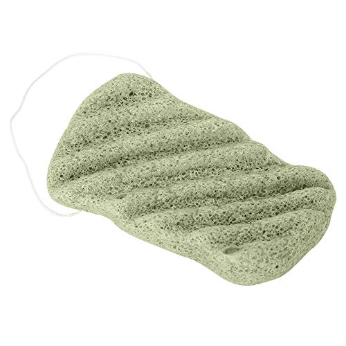 konjac Baden exfoliante Esponja, 3 pieza konjac Wash Revolotear Cuerpo, 100% Pure Natural suave limpieza Esponja, Wave Sponge Masaje Herramientas para limpieza y cuidado corporal (en seco)