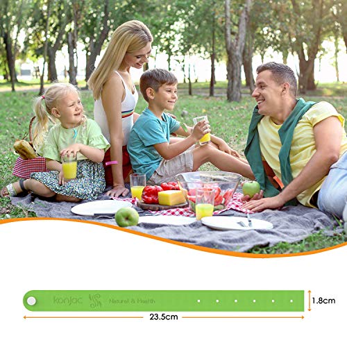 konjac Pulseras Repelentes de Mosquitos, Pulseras Mosquitos Niños Insectos Impermeable Adjustable con Sustancias Natural