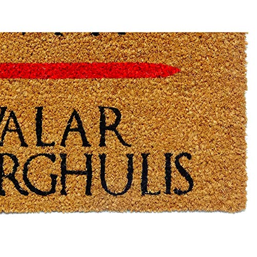 Kook Time Koko Dormats Felpudo para Entrada de Casa Original, Juego de Tronos, Fibra de Coco y PVC, 40x60cm