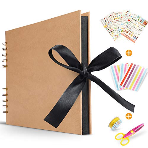 Koooper Libro Aventuras up, Álbum de Fotos DIY, Album up, Tijeras, Pegatinas Cumpleaños/Aniversario/Boda/Graduación