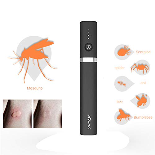 Kooshy Dispositivo electrónico para aliviar la picadura, calmante para picaduras Mosquitos Sanador Insectos con 4 Tipos Modos Fisioterapia Uso para picazón e hinchazón causadas por picaduras