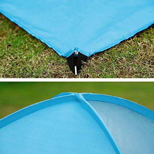 Kratax Tienda de Playa Luz Ultravioleta, Impermeable, Plegable, al Aire Libre, Tienda Instantánea de Campaña para Playa, Jardín y Picnic