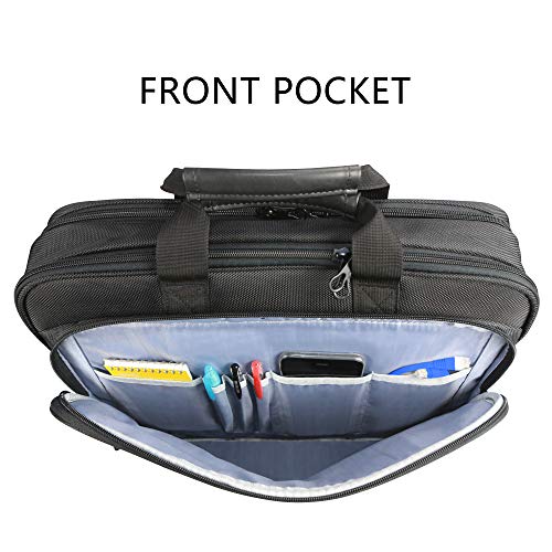 KROSER 17" Bandolera para Portátil Maletín para Portátil hasta 16" Hidrófugo Peso Ligero Bolso de Mensajero para Portátil Bolsa de Ordenador para Viajes/Negocios/Escuela/Hombres/Mujeres