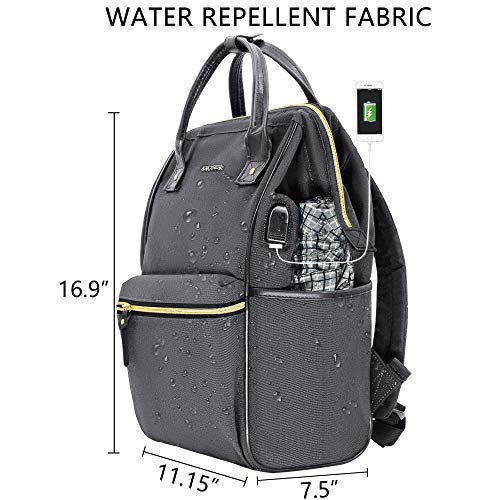 KROSER Mochila para Portátil Mochila Elegante Escolar para Computadora de hasta 15.6" Mochila Informal Hidrófugo Bolsa de Negocios para Viaje/Negocio/Universidad-Gris Laptop Backpack
