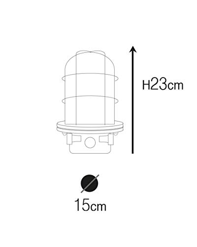 KsH y Co IP64 Luminarias de latón fundido a presión Lámparas de pared de estilo náutico del período