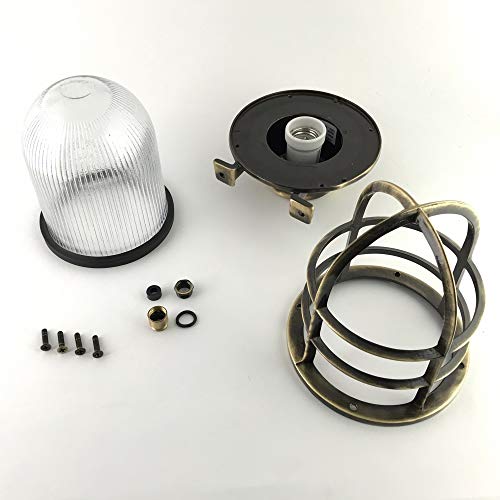 KsH y Co IP64 Luminarias de latón fundido a presión Lámparas de pared de estilo náutico del período