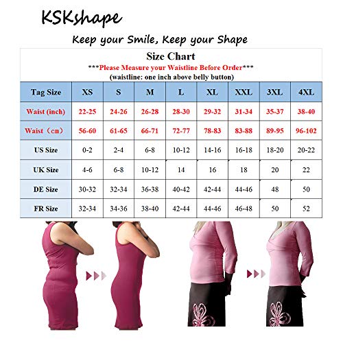 KSKshape Bodies moldeadores para Mujer Faja Reductora Abdomen cómodo y Ligero Corsé Faja para presumir