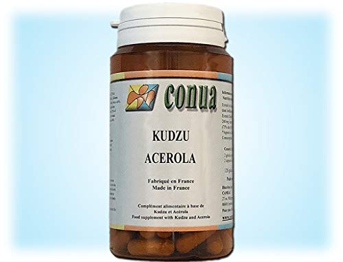 Kudzu raiz (root) + Acerola vitamina C 120 cápsulas BOTELLA POR 2 MESES 60 días Conua desde 2003