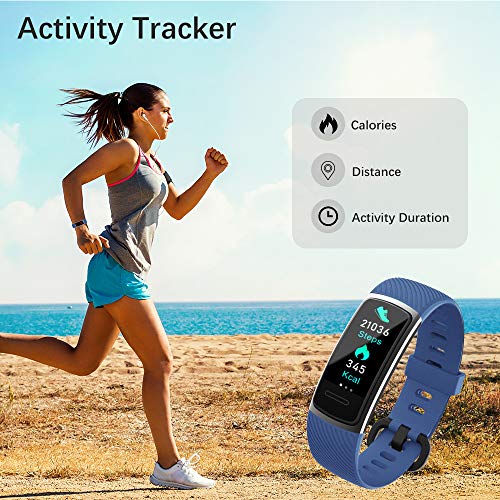 KUNGIX Pulsera Actividad Inteligente, Impermeable IP68 Pulsera Inteligente 0,96 Pulgadas Pantalla Color, Monitor Ritmo Cardíaco y Sueño 14 Modos de Deporte Mujer Hombre Niño Smartwatch Android y iOS