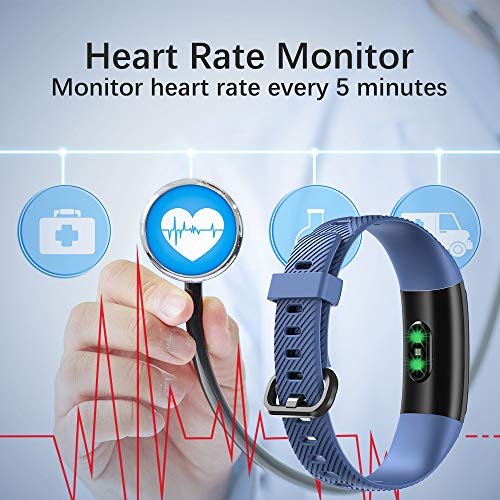 KUNGIX Pulsera Actividad Inteligente, Impermeable IP68 Pulsera Inteligente 0,96 Pulgadas Pantalla Color, Monitor Ritmo Cardíaco y Sueño 14 Modos de Deporte Mujer Hombre Niño Smartwatch Android y iOS