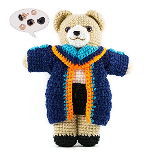 KUUQA 320 Piezas 6-12mm Coloridos Vistoso Ojos de Seguridad Ojos de Plastic y 50 Piezas de Narices de Seguridad con 370 Piezas Arandelas para Hacer Muñecas