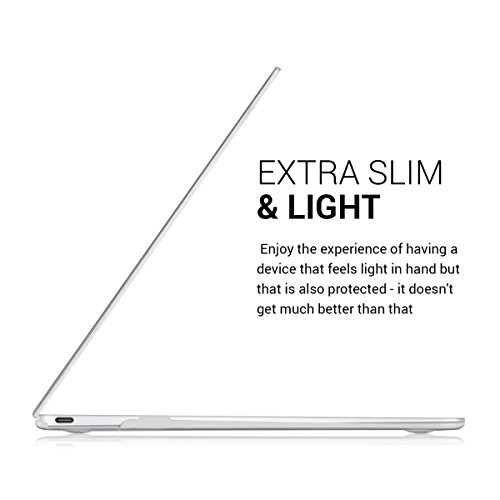 kwmobile 1x Funda Compatible con Apple MacBook 12" (a Partir de 2015) Case Duro para Laptop - Carcasa Delgada en Transparente