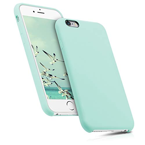 kwmobile Funda Compatible con Apple iPhone 6 / 6S - Carcasa de TPU para móvil - Cover Trasero en Menta Mate