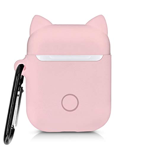 kwmobile Funda Compatible con Auriculares Apple AirPods - Carcasa Protectora de Silicona - Cerdito