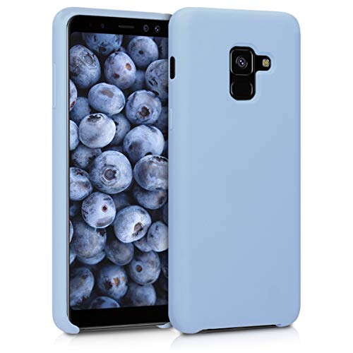 kwmobile Funda Compatible con Samsung Galaxy A8 (2018) - Carcasa de TPU para móvil - Cover Trasero en Azul Claro Mate
