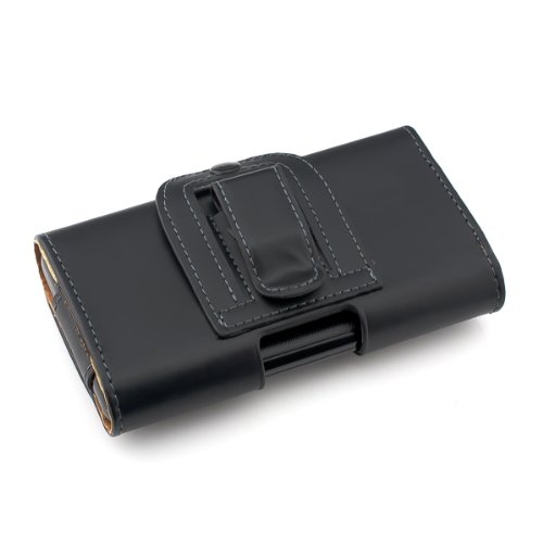 kwmobile Funda para Smartphone - Carcasa con Clip de cinturón - Cover de Cuero sintético 14.4 x 7 CM