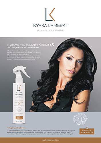 Kyara Lambert - Pack Densificador con Colágeno Marino concentrado | Tratamiento Cabellos Finos | Volumen, Densidad, Vitalidad y Fuerza del Cabello