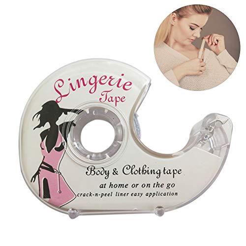 Kylewo Cinta de Doble Cara para la Ropa, Cinta Adhesiva para la Moda, Cinta Adhesiva para Usar Accesorios de Ropa Seguros Sujetador de Camisa