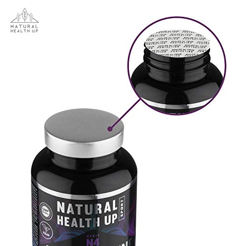 L-Carnitina (Carnipure) Natural Health Up para el entrenamiento – Quemagras para la rutina deportiva – 120 cápsulas vegetales (2500 MG)