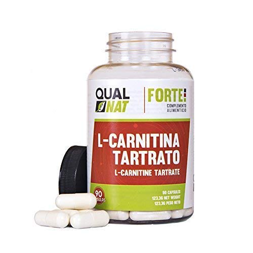 L-Carnitina Tartrato Cápsulas |Quemagrasas para bajar de Peso rapidamente | Aumenta tu Masa Muscular y Rendimiento Deportivo | 90 Cápsulas- Qualnat