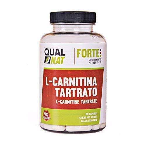 L-Carnitina Tartrato Cápsulas |Quemagrasas para bajar de Peso rapidamente | Aumenta tu Masa Muscular y Rendimiento Deportivo | 90 Cápsulas- Qualnat