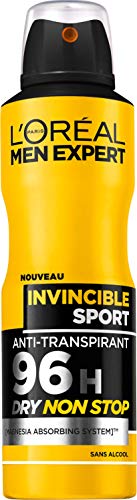 L 'Oréal Men Expert Desodorante atomizador spray Invincible Sport 200 ml - [confezione da 3]