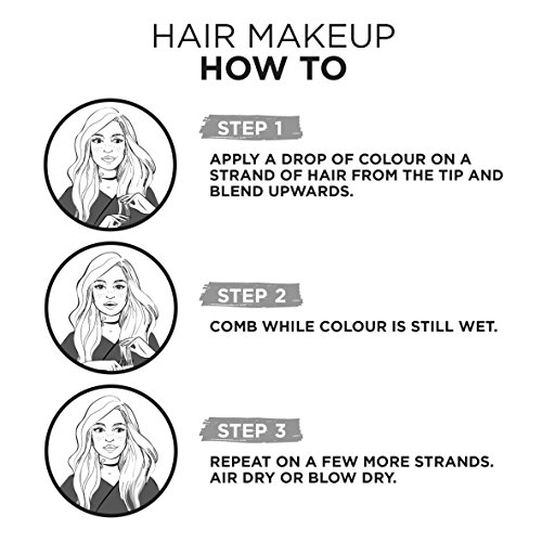 L 'Oreal Paris colorista número 3 pelo maquillaje, 30 ml, color gris