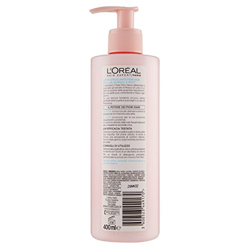 L 'Oréal Paris flores Rares leche Desmaquillante para pieles normales a mixtas – 400 ml