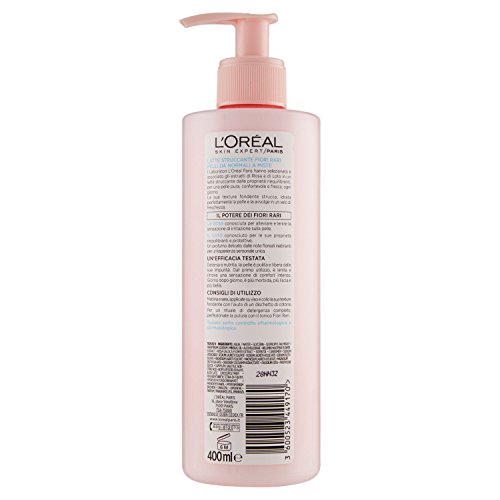 L 'Oréal Paris flores Rares leche Desmaquillante para pieles normales a mixtas – 400 ml