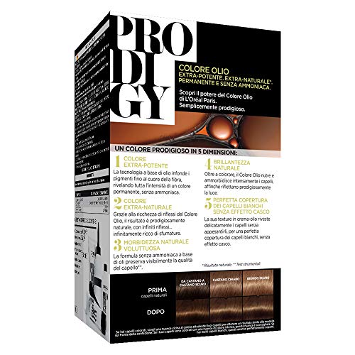 L 'Oréal Paris, Prodigy - Coloración permanente 6 Cannella Castano Chiarissimo