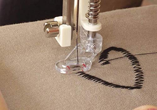 La Canilla ® - Pie Prensatelas de Quilting, Acolchado Libre para Máquinas de Coser Domésticas Alfa, Singer, Brother, Elna, Lidl, Silvercrest (Caña Baja)