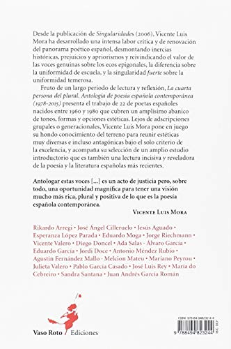 La cuarta persona del plural: Antología de poesía española contemporánea (POESIA)