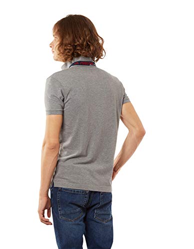 La Martina Eduardo Polo, Gris (Medium Heather Grey 01002), Large para Hombre