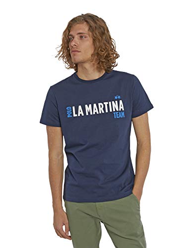 La Martina Pmr004 Camiseta de Tirantes, Azul (Navy 07017), Medium para Hombre