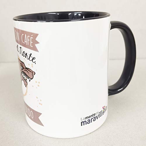 La Mente es Maravillosa - Taza con Frase y dibujo. Regalo original y gracioso (Si me dejas sin café soy como el Norte, jamás olvido) Taza Serie Juego de Tronos