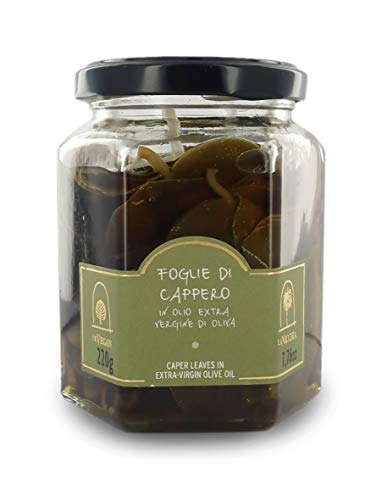 La Nicchia Pantelleria - Hojas de Alcaparras en Aceite de Oliva Virgen Extra 220g