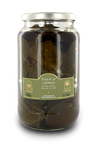 La Nicchia Pantelleria - Hojas de Alcaparras en Aceite de Oliva Virgen Extra 900g