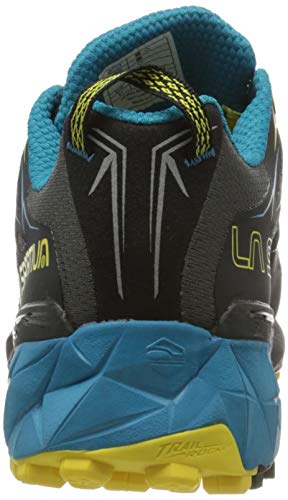 La Sportiva Akyra, Zapatillas de Trail Running para Hombre, Multicolor (Carbon/Tropic Blue 000), 44 EU