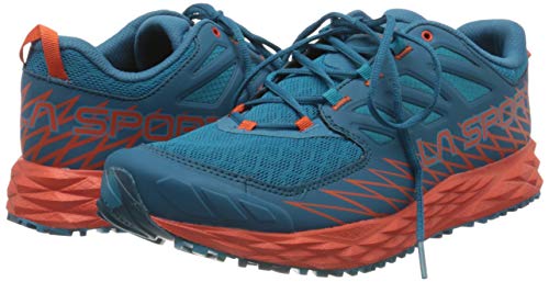 La Sportiva Lycan, Zapatillas de Trail Running para Hombre, Multicolor (Tropic Blue/Tangerine 000), 44 EU