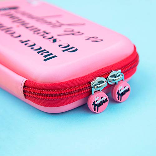 La Vecina Rubia Funda Rígida de Disco Duro de 2.5'' Pulgadas - Diseño Hacer Copias de Seguridad es de Guapas de Color Rosa