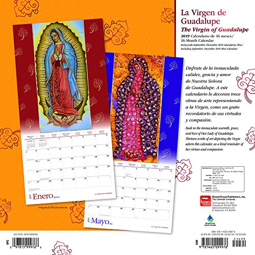 La Virgen de Guadalupe 2019 Square Spanish English Foil