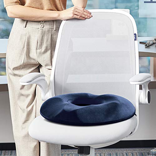 laamei Cojín Ortopédico de Espuma Viscoelástica Almohada Portátil Ortopédica Cojín de Asiento Alivio del Dolor para Hemorroides, Próstata, Embarazo, Post Natal, Post Cirugía y Ciática