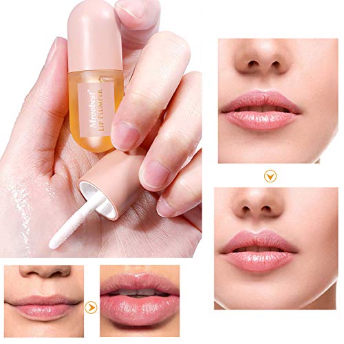 Labios Bálsamos, Lip Enhancer, Lip Plumper, Bálsamo de labios, Para Aumentar la Elasticidad del Labio, Reducir Líneas Finas, Hidratación Labial, Labios Sexy Más Llenos e Hidratados